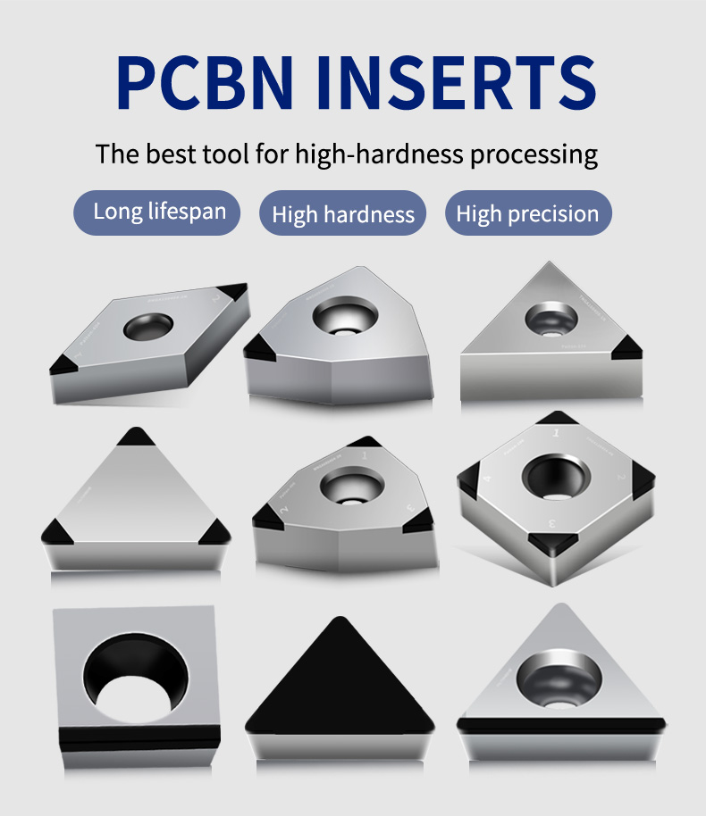Premium CBN CVD Inserts Turning Cutting Tools Super Hard