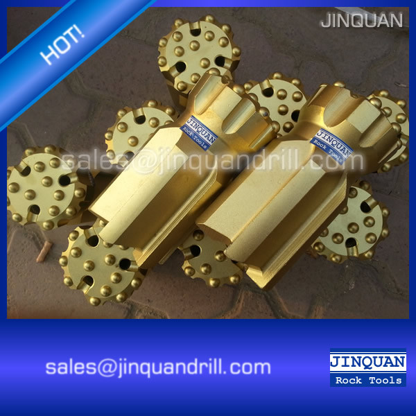 Quality T45 89mm semi-spherical button bits retrac body flat face for sale