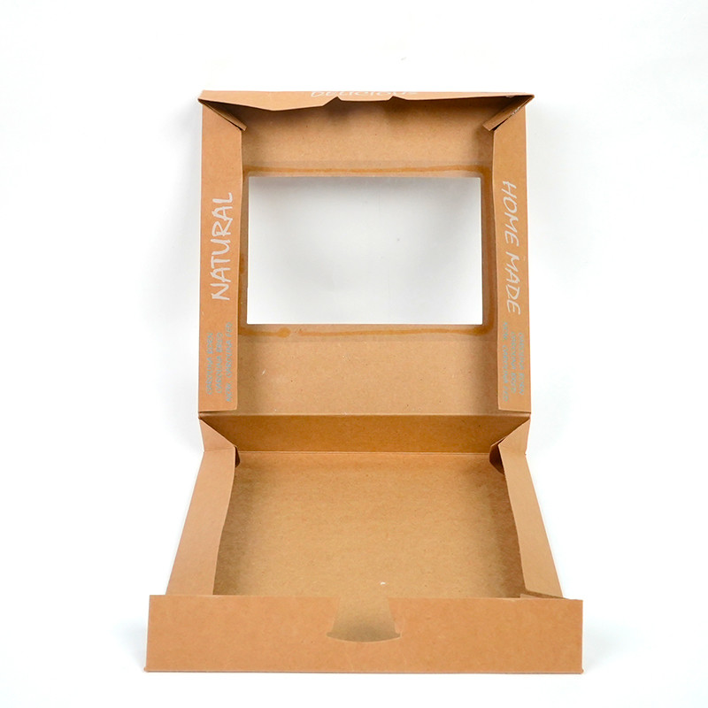 Outdoor Kitchen Kraft Paper Plate Camping Picnic Snack Box With Self Erecting Feature