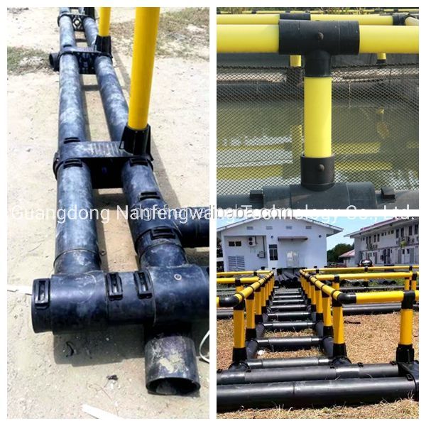 Square Plastic HDPE Fish Cage CE Certified Diameter 10m - 60m
