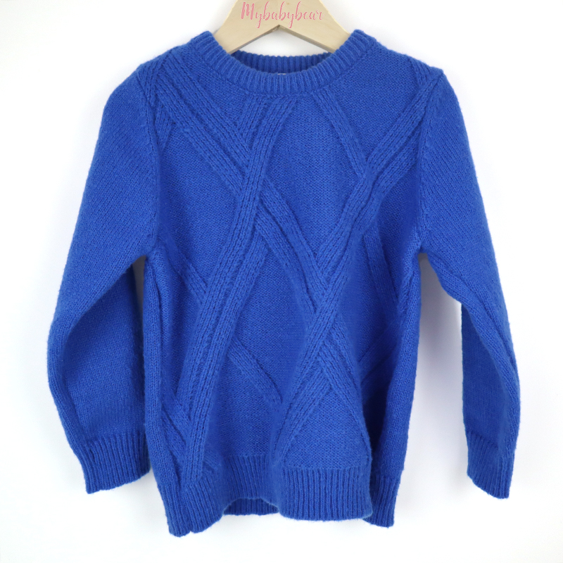 Children's Knitted Pattern Wool Acrylic Kid baby girl pullover Sweater