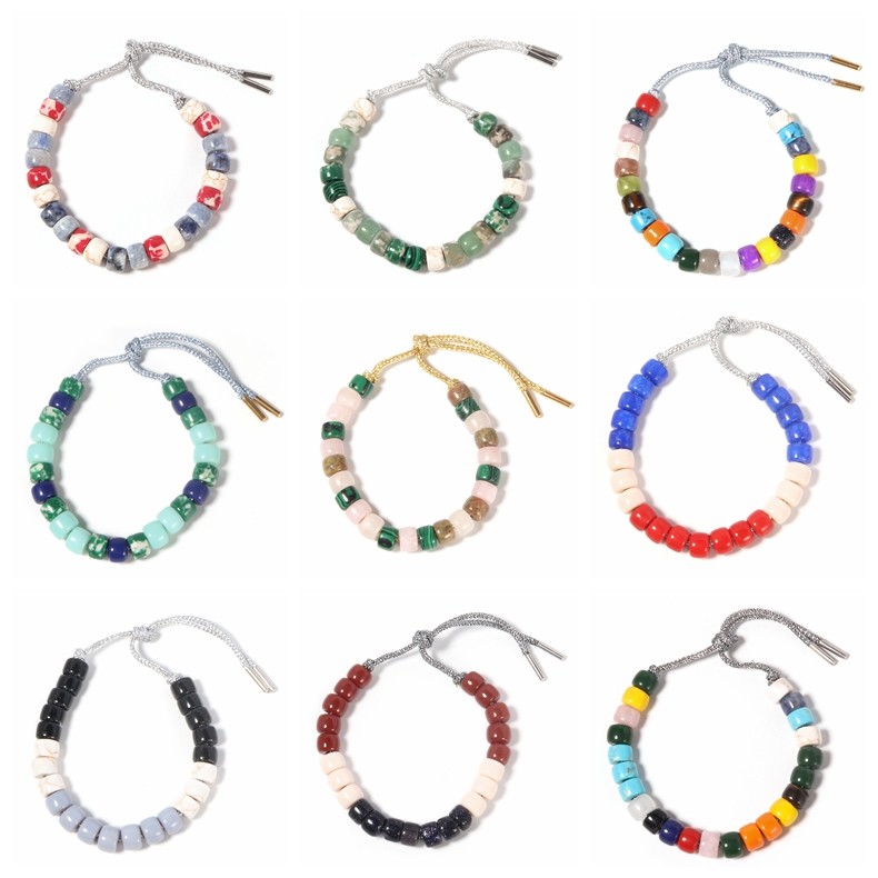 100% Handmade Forte Beads Bracelet adjustable 6*8mm With 2.0 Hole
