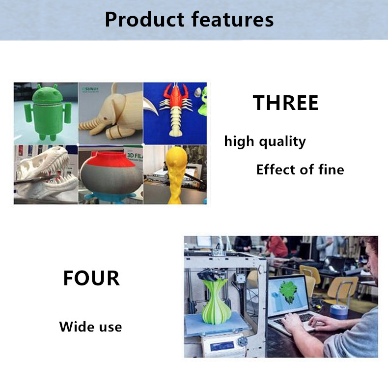 Easthreed Multi Color 3D Printer Filament , Blue / White HIPS 3D Printer Filament