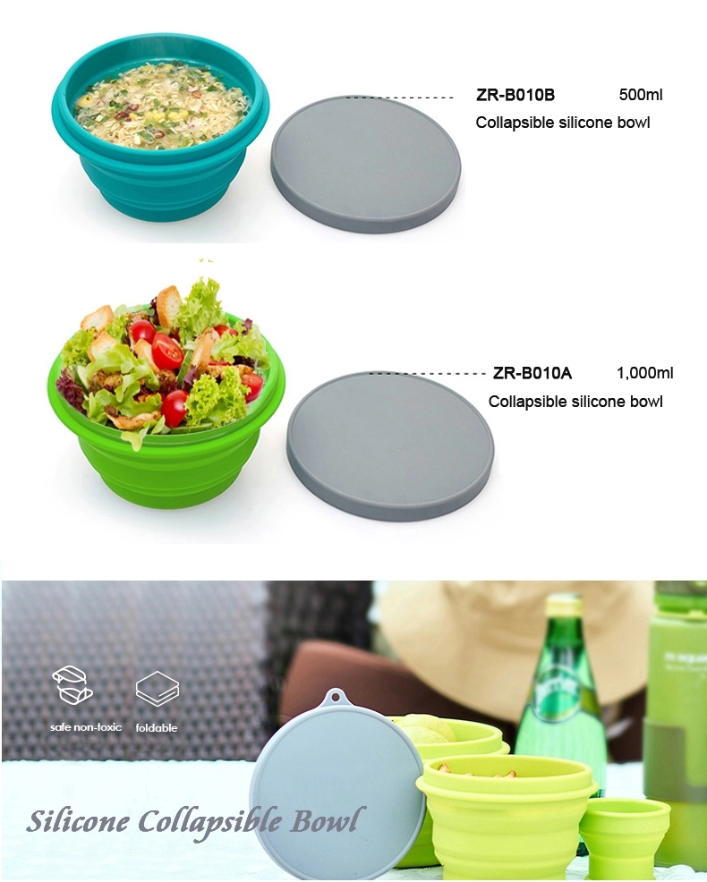 Hydroforming Travel Collapsible Silicone Bowl Set Of 3