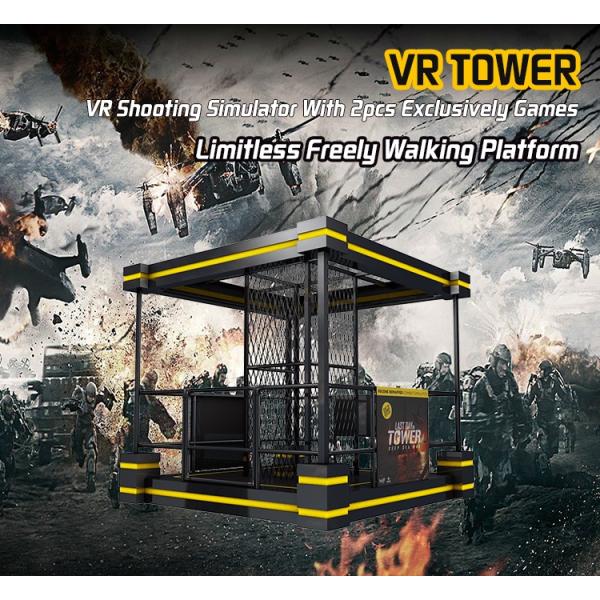 2 Players VR Tower Simulator Shooting Game Machine