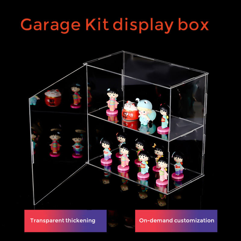 Durable Dust Free Acrylic Collapsible Storage Box Car Models Toy Figure Display Case