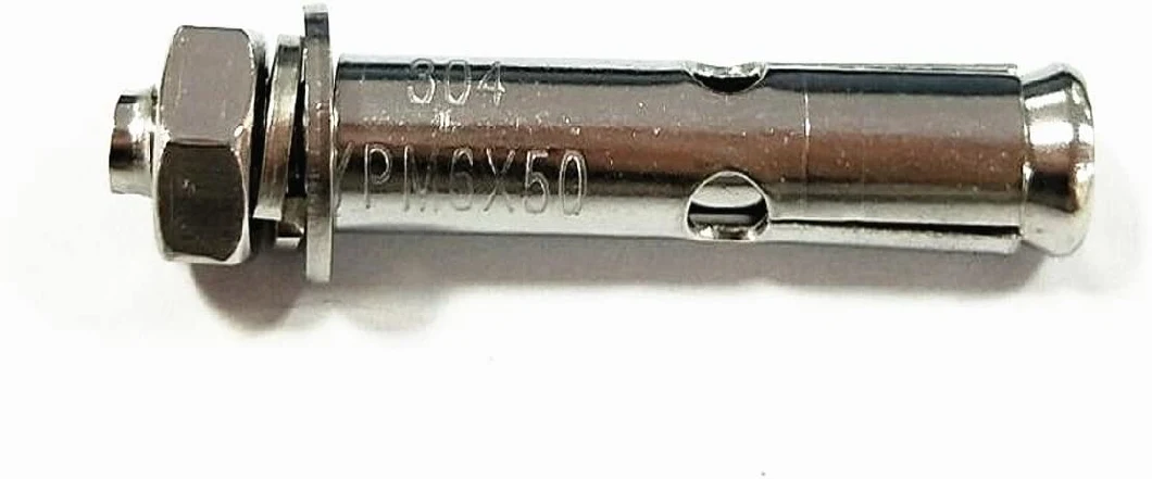 Plain Surface Stainless Steel Sleeve Anchors Cold Forming Process For Industrial