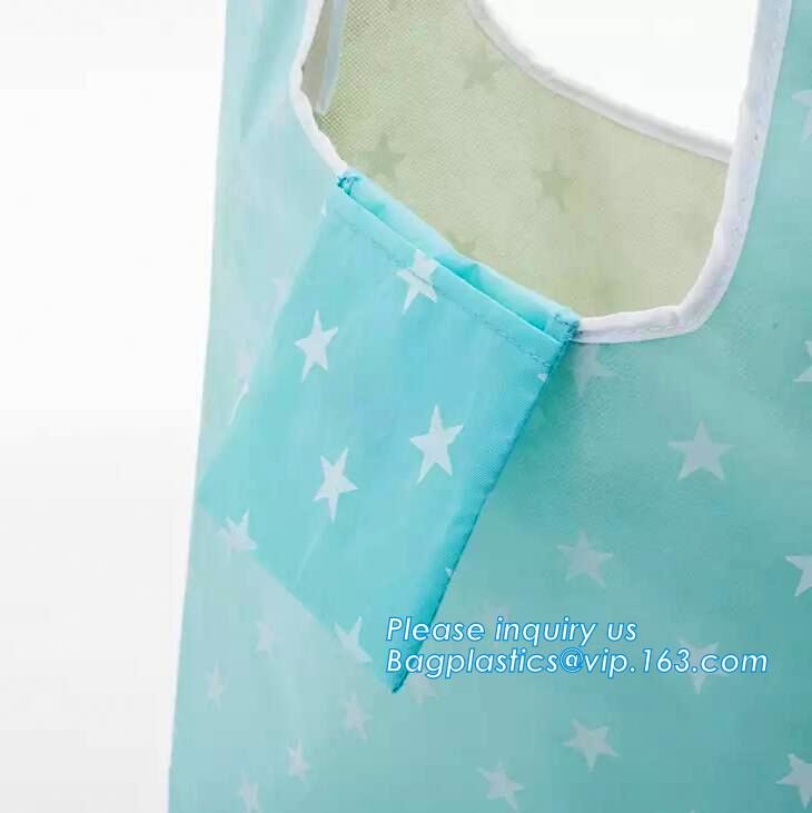 Hot sale best quality custom reusable promotional folding foldable polyester shopping bag wholesale bagease bagplastics