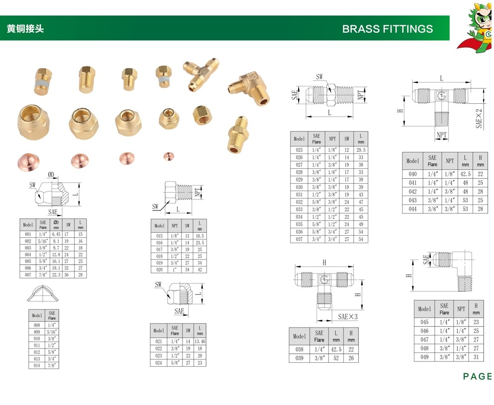 GREENLAND Brass Needle Valve for Refrigeration and Air Conditioning Systems