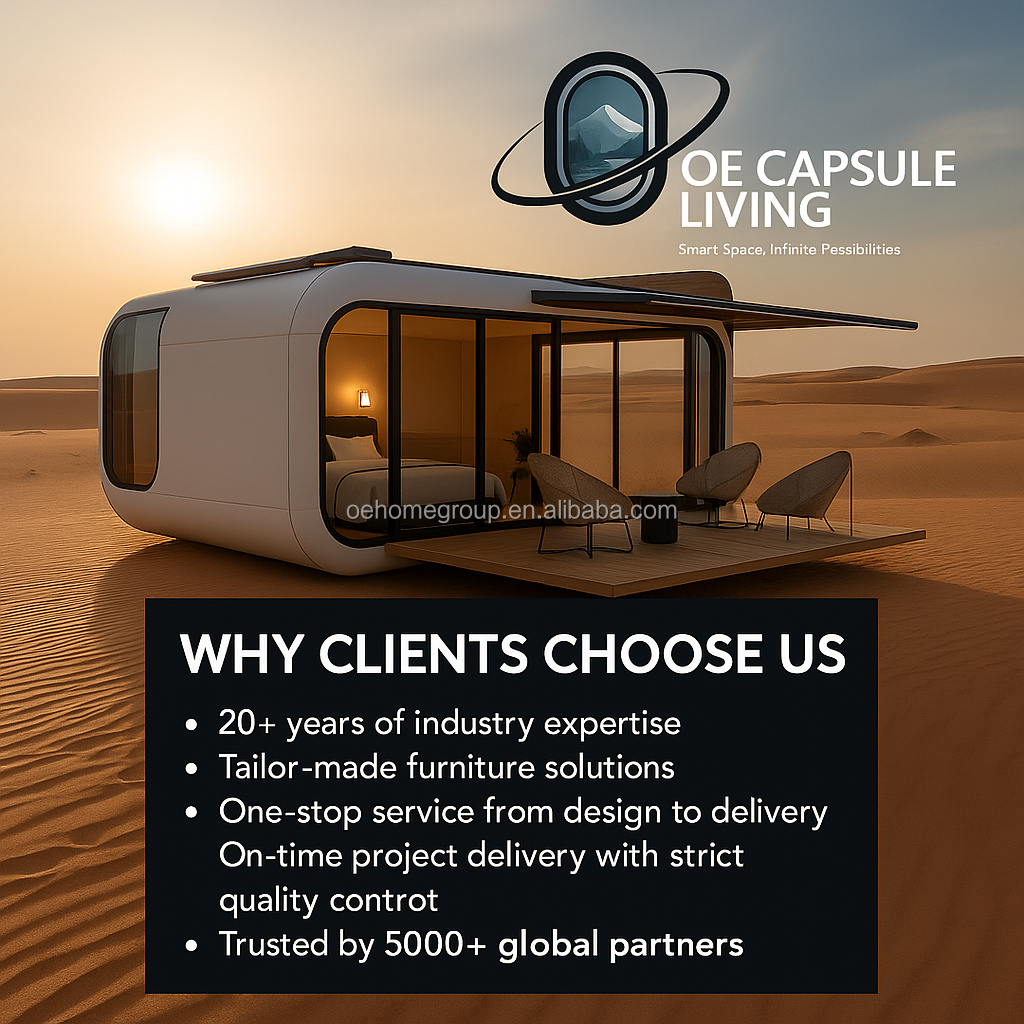Spain Hotel Space Capsule House 5 Star Steel Buildings Space Capsule Container Houses Commercial House Space Capsule