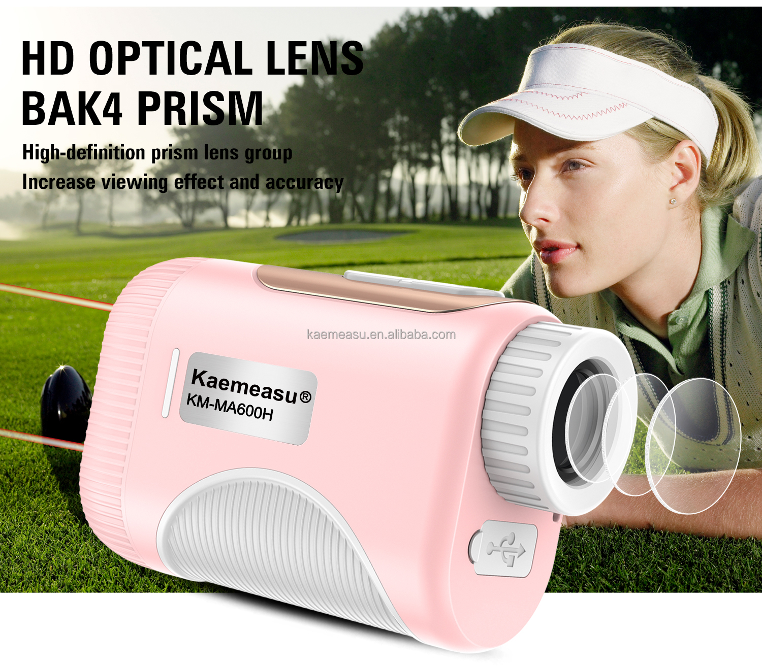 Customized Support OEM 800m Industrial Grade Golf Laser Rangefinder with Slope and Magnet for Golf Courses