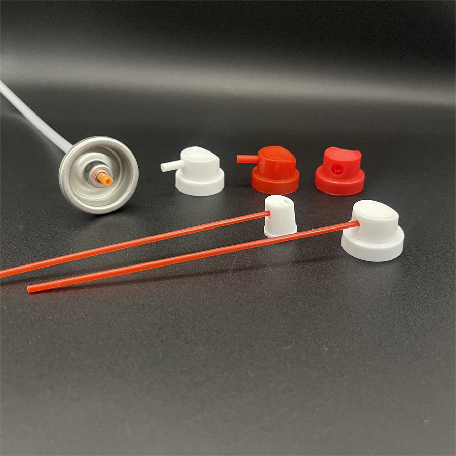 360 Degree Direction Aerosol Valves With Actuator for lubricant Aerosol Tin Cans