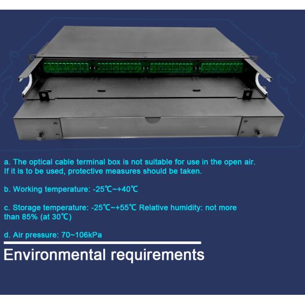 48cores OM4 1U 19" MPO ODF Rack Fiber Patch Panel SC APC