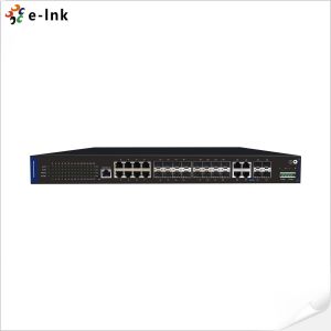 China Network Managed Industrial 16-port 100/1000BASE-X SFP + 4-Port TP/SFP Combo + 8-port 10/100/1000BASE-T Ethernet Switch on sale