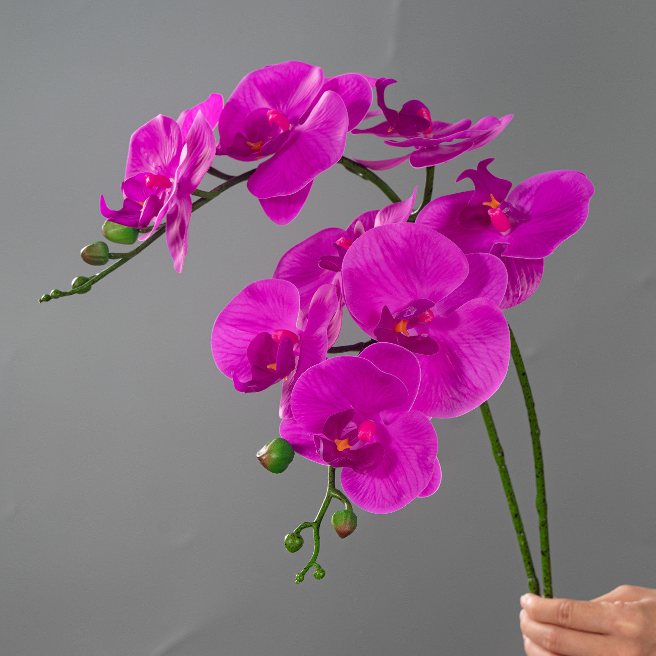 Simulated flowers with a high-end and realistic feel, artificial butterfly orchid flower ornaments, fake flower decorations, flower bouquets, wedding