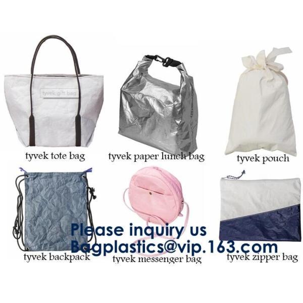 Eco Friendly Reusable Waterproof Tyvek Passport Holder Packing Cubes Toiletry kit Backpack Tote Bag Travel Accessories