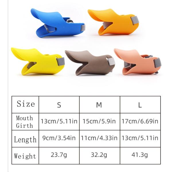 Adjustable Dog Mouth Covers Silicone Dog Mouth Masks Anti Bite