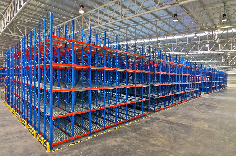 Warehouse Storage Gravity Pallet Racking System Carton Flow Roller Roller Rack  Live Pallet Rack
