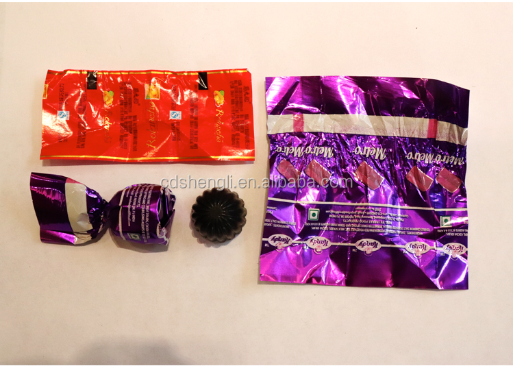 PET Packaging Material 260ppm Horizontal Single Top Twist Chocolate Wrapping Machine