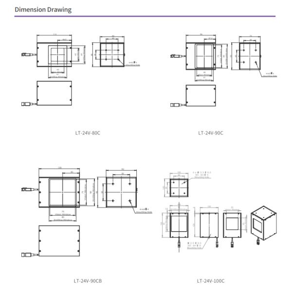 Clear Imaging C Series Coaxial Lights For Industrial Illumination 24V/51.84W
