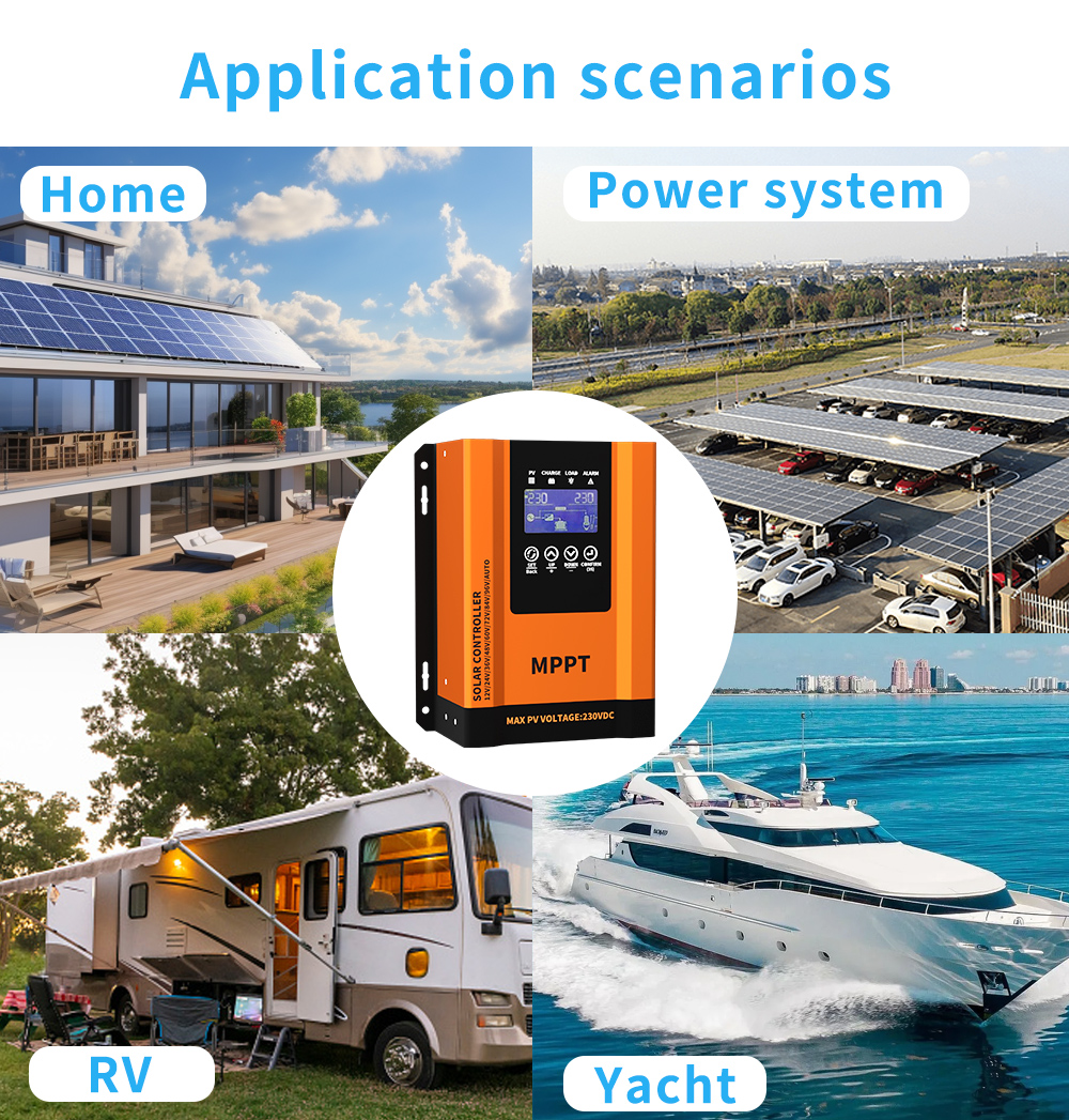 12V 24V 36V 48V 60V 72 Volt Solar Charge Controller 30A With LCD Display