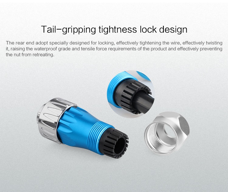 CNLINKO Industrial High Current Solar Battery Waterproof Rotary Power 220vac Male Female Plug Socket 4 Pin IP68 Connector