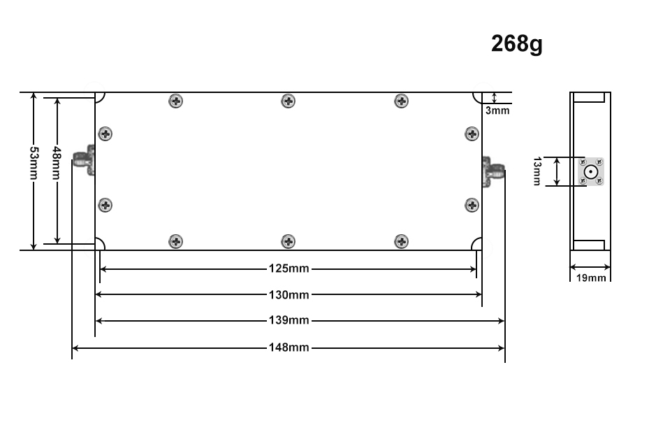 RF Power Amplifier Signal Jammer Module 30W 24V-28V