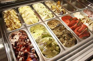 Gelato Display Cabinet Scoop Display Ice Cream Freezers With GN Pans