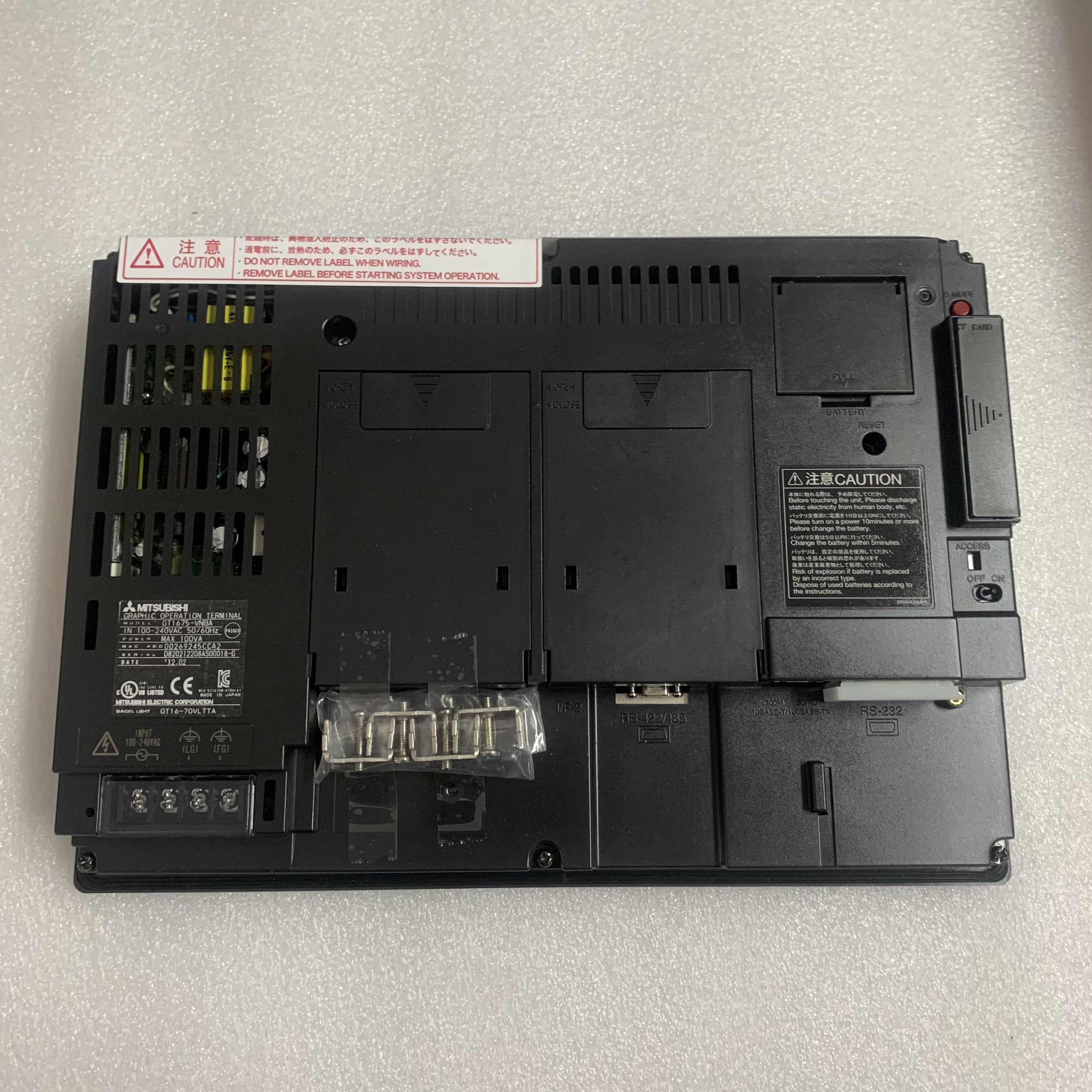 Mitsubishi GT1675-VNBA HMI Touch Screen GOT 1000 SERIES 10.4 TFT 640 X 480 11 MB 100-240VAC NEW AND ORIGINAL GOOD PRICE