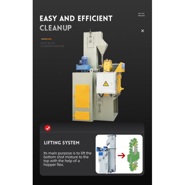 Screwdriver Small Parts Batch Shot Blasting Cleaning Machine