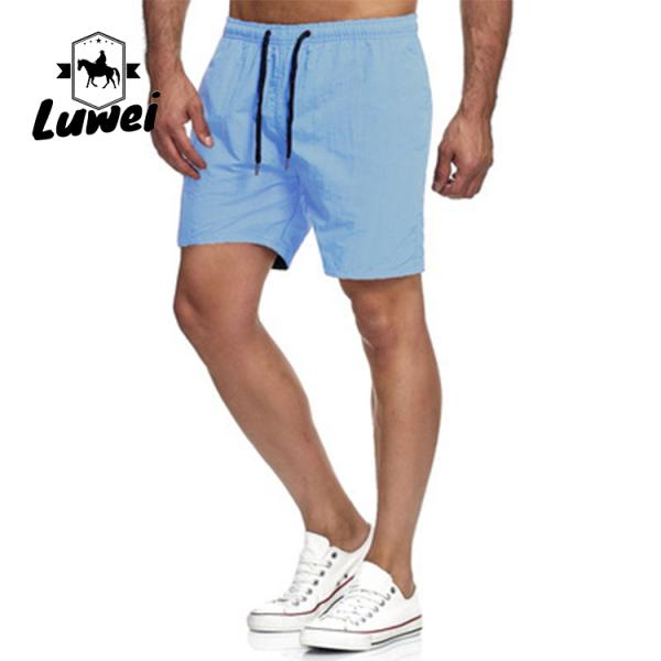 Polyester Men Running Shorts Beach Jogger Swimwear Pants Breathable