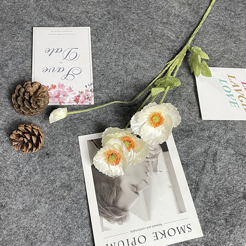 New simulation flower, Yu Meiren, Western chrysanthemum, soft decoration, fake flower, wedding hall bouquet, engineering flower decoration flower
