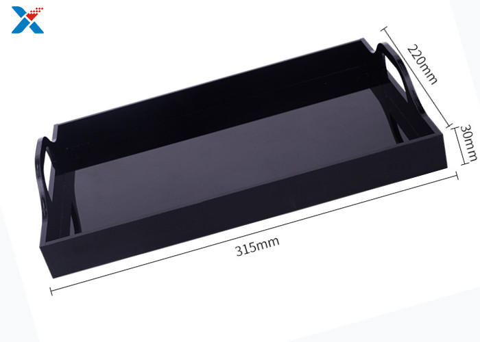 Eco - Friendly Acrylic Display Case Hotel Washing Acrylic Serving Tray