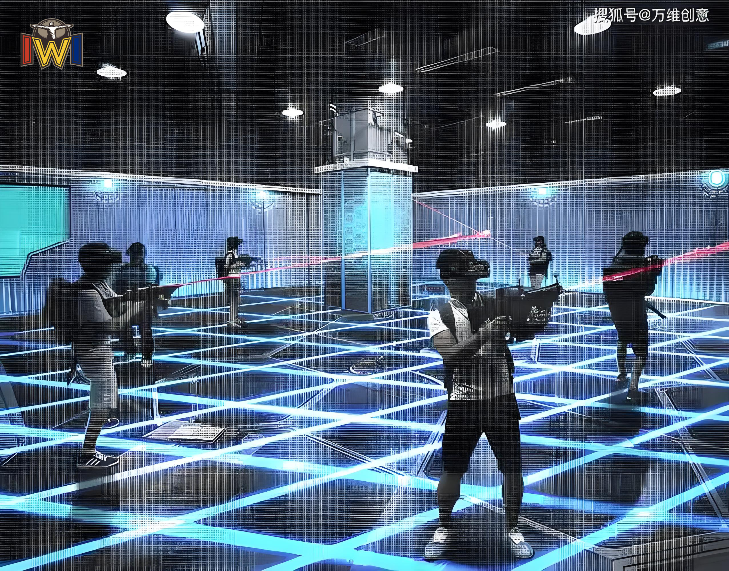 XR Arena Location Based VR Space Game with Interactive Effects