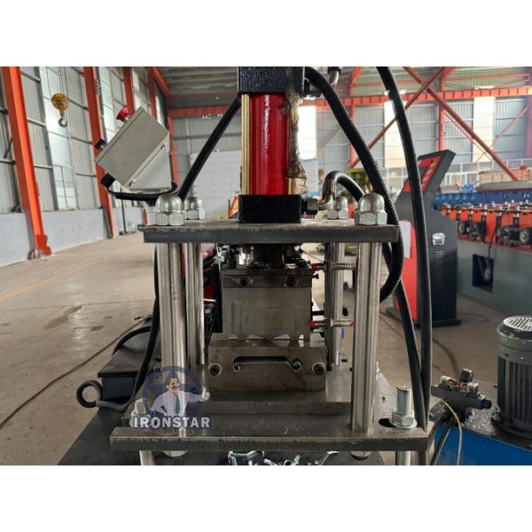 “Perforated Rolling Shutter Door Roll Forming Line Venezuela Automatic Punching Roller Shutter Slat Making Machine”