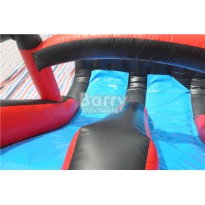 Pirate Ship Bounce Round Inflatable Combo Slide , Inflatable Bouncers For Kids