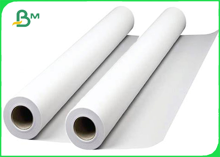 24" x 150' ( 5 pack ) 20lb Uncoated CAD Paper Rolls Bright White Paper
