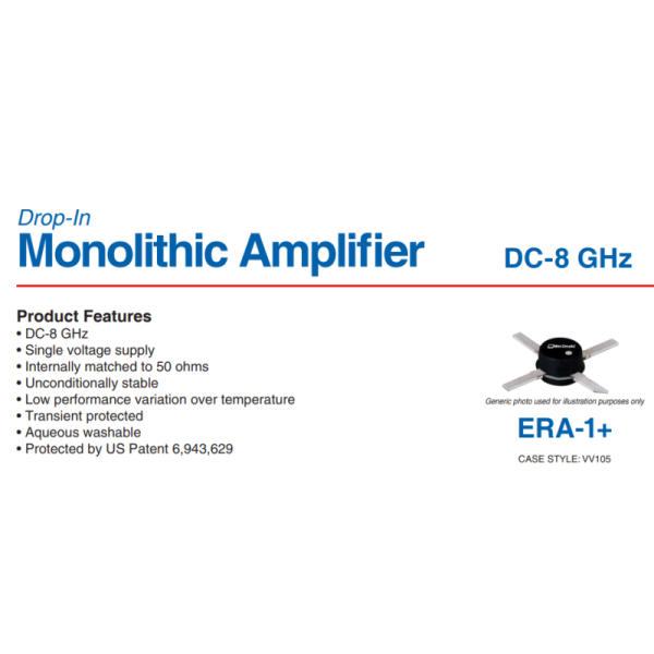 ERA-1+ Microwave Transistor Micro X Style Used For Pre Amplification