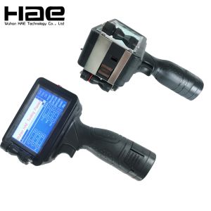 Quality 5 Inch LED Display Continuous Handheld Inkjet Printer 42 ml Ink Cartridge For Cables for sale