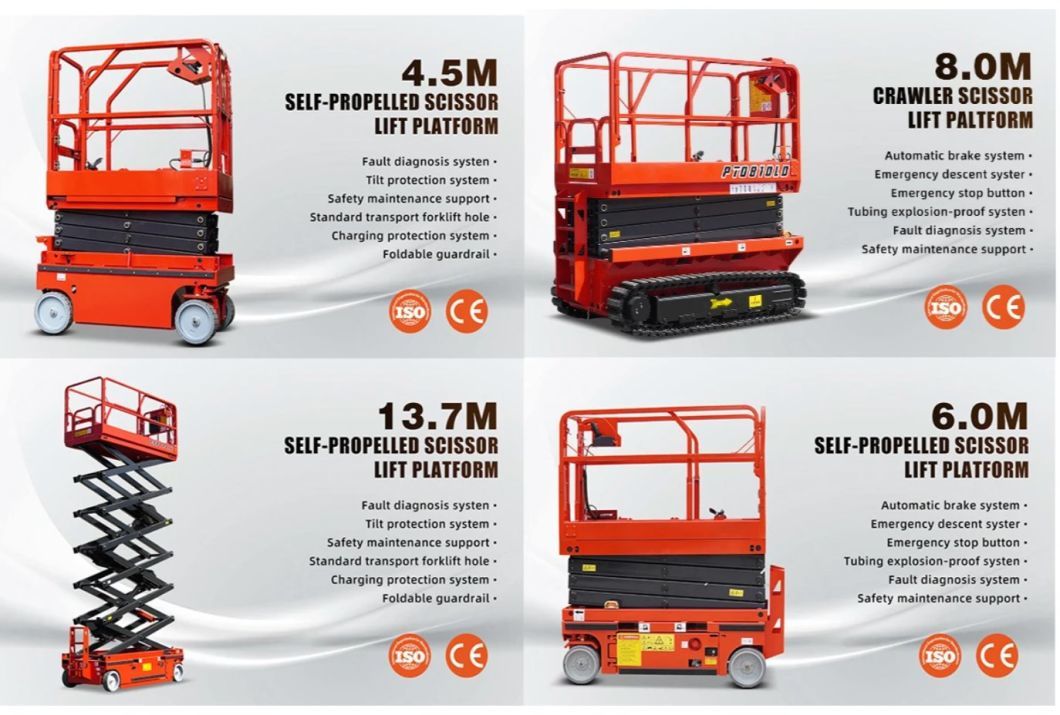 Electric Scissor Lift 500lb 705lb 1200lb Aerial Work Platforms