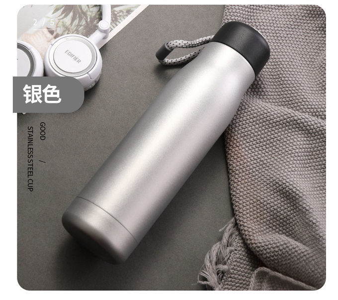 Insulated Water Bottle – 20oz Triple Wall BPA-Free Leak-Proof Stainless Steel Thermos For Hot & Cold Drinks – Reusable Water Bottle Ideal For Work