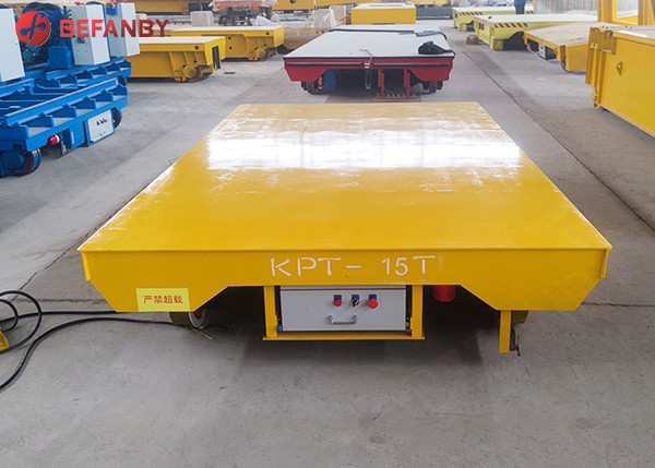 Metal Plate Transfer Electric Motorized Track Cart