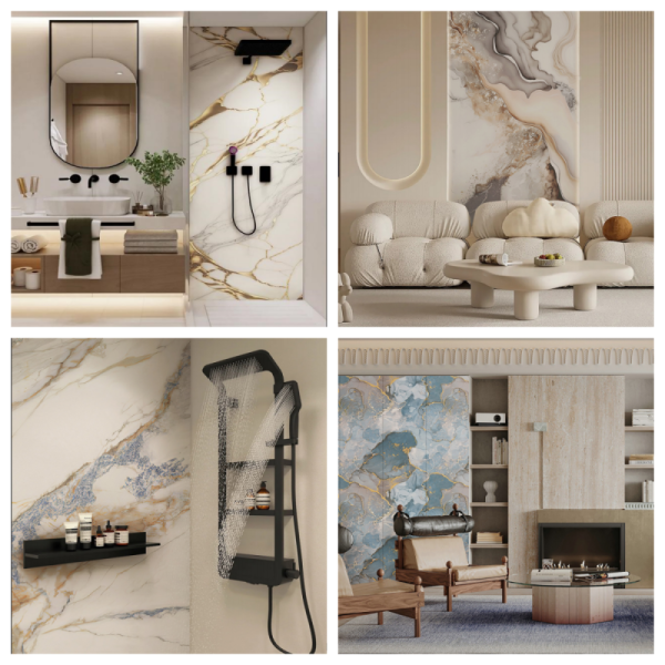 Pvc Wpc Well Uv Wall Panel Marble Sheet Gold and White Large Effect PVC PANEL WALL Panels Pvc