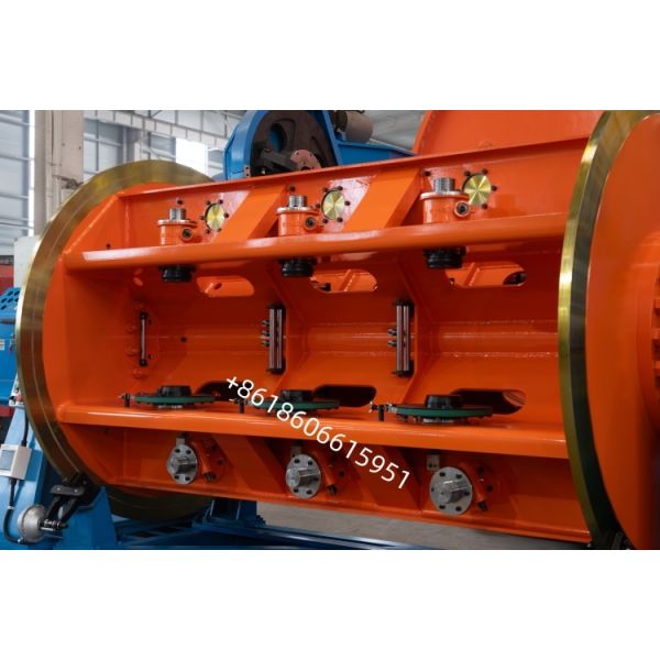 Rigid Stranding Machine with 36 Bobbins, 500 mm Reel Flange, and Multi-Section Cage for High-Speed Wire Stranding