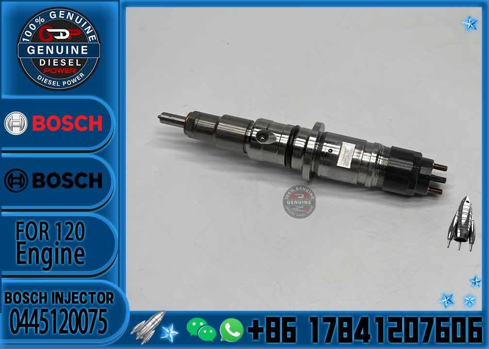 Bosch injector 0445120075 2855135 504128307 for holland T7 T6 Iveco FIAT