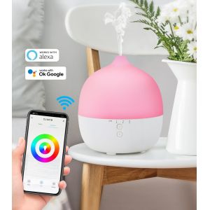 APP Wifi 12W 300ml Wooden Ultrasonic Diffuser 30ml/hr