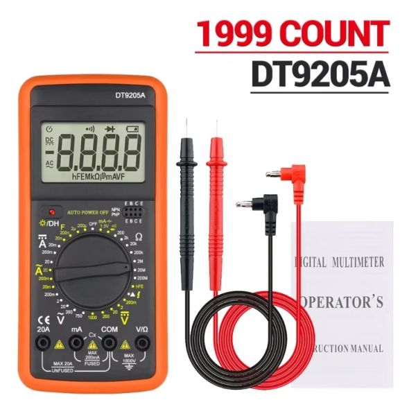 0-20A Measuring Current Range Original And New Style Digital Multimeter DT9205A