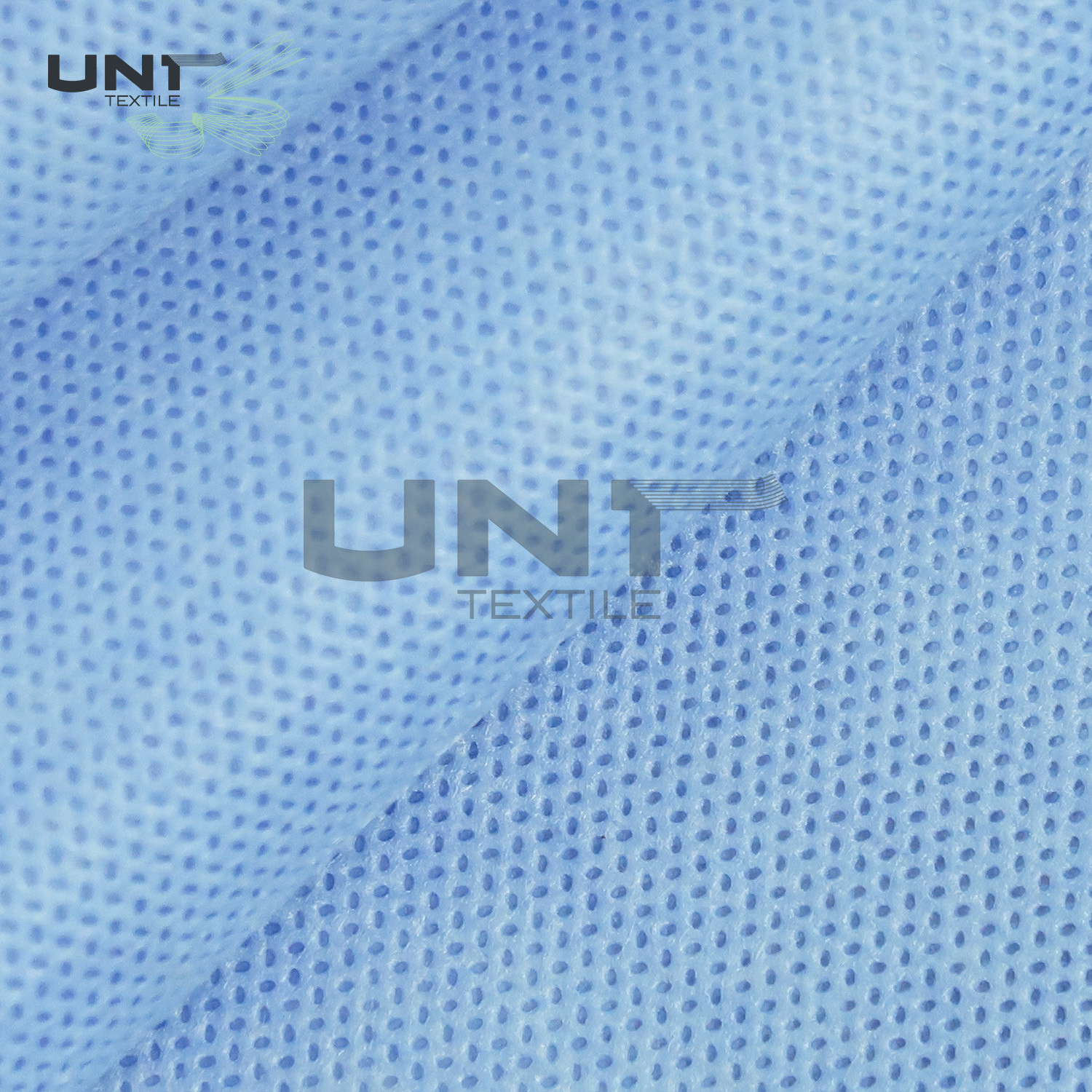 Quality Blue Color Polypropylene PP Spunbond Non Woven Fabric With PE Film Laminated For Medical Bed Sheets for sale