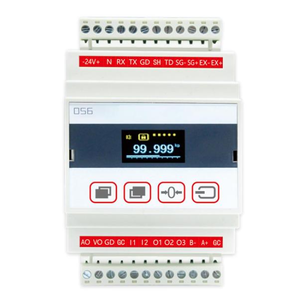 Signal Hole Voltage 10-45AC/DC DST DS056 Load Cell Weight Sensor Controller 4-20mA RS485 Output for Heavy-Duty Weighing
