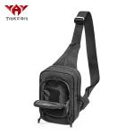 Durable Black Nylon Tactical Sling Bag , Cross Body Gun Backpack